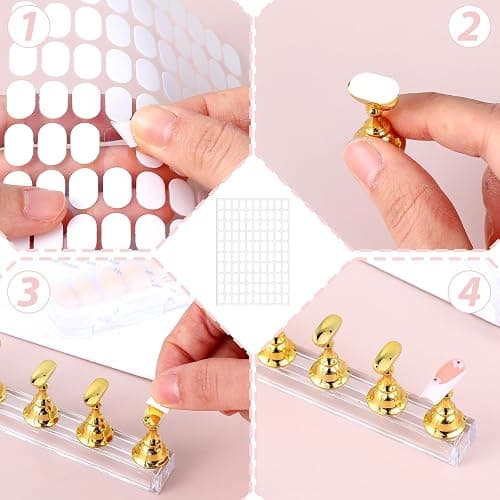 3600 Stück Nagel Ständer Acryl Nagelständer Acryl Nagelständer Übungshand Nail Stand Für Gelnägel Nagelspitze Nagelübungsständer Nagelständer Zum Diy Maniküre Nagel Stander Für Press On Nail Ständer thumbnail 7
