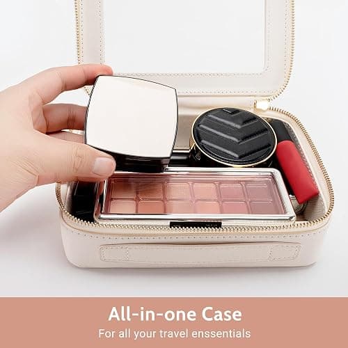 Aveniee Clear Makeup Bag Set (2-Piece Mini & Midi) - Travel Toiletry Organizer for Women, Waterproof Cosmetic Pouch & Car Accessory for Travel Size Toiletries, White thumbnail 5