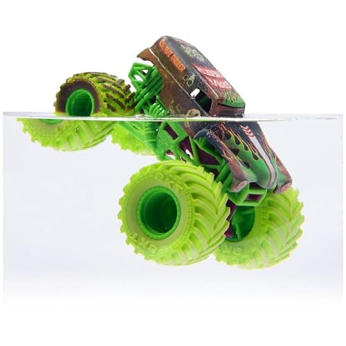 Monster Jam Mud Blasters, Grave Digger and Megalodon Color Changing Trucks 2-Pack, 1:64 Die Cast Vehicle, Kids Toys for Boys and Girls 3 and Up thumbnail 5