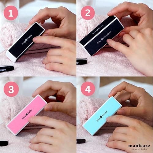Manicare Nail Buffing Block, 4 Sided Nail File And Buffer For Shaping, Styling, Smoothing And Polishing, Removes Ridges, Instant High Gloss Shine, Easy To Use Manicure Tool For Home Or Salon Use thumbnail 5