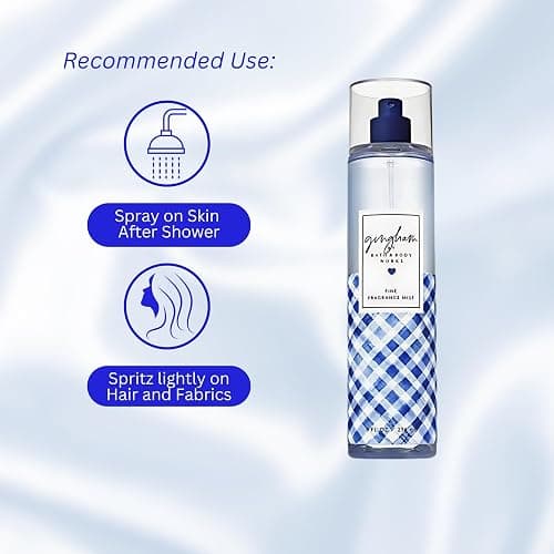 Bath & Body Works Fine Fragrance Body Spray Mist 8 fl oz / 236 mL (Gingham) thumbnail 5