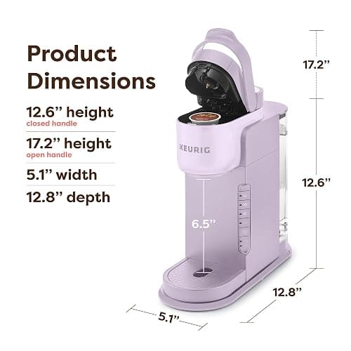Keurig K-Express Single Serve K-Cup Pod Coffee Maker, 3 Brew Sizes, Strong Button Feature, 42oz Removable Reservoir, Lavender thumbnail 2