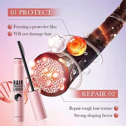 Slick Back Hair Stick for Flyaways Not-Greasy & Moisturizing - Hair Wax Stick Women's Styling Gel & Hair Mascara with Non-Greasy Formula, 15ml Travel Size thumbnail 3