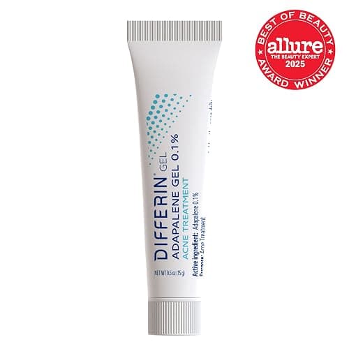 Differin Acne Treatment Gel, 60 Day Supply, Retinoid Treatment for Face with 0.1% Adapalene, Gentle Skin Care for Acne Prone Sensitive Skin, 15g Tube (Pack of 2) (Packaging May Vary) thumbnail 2