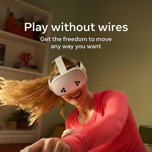 Meta Quest 3S 128GB | VR Headset — Thirty-Three Percent More Memory — 2X Graphical Processing Power — Virtual Reality Without Wires — Access to 40+ Games with a 3-Month Trial of Meta Horizon+ Included thumbnail 3