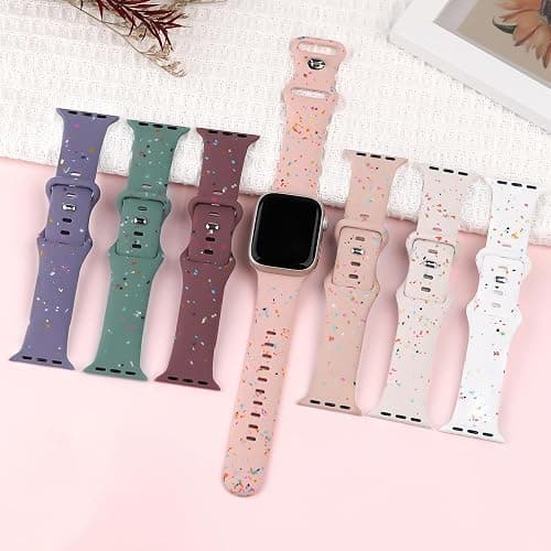 Sport Bands for Apple Watch Band 40mm 41mm 38mm 44mm 45mm 46mm 42mm iWatch Bands for Women Kids Men,Cute Recycled Plastic Silicone Strap for Apple Watch Series 11 10 9 8 7 6 5 4 3 SE 3/2nd Ultra 49mm thumbnail 6