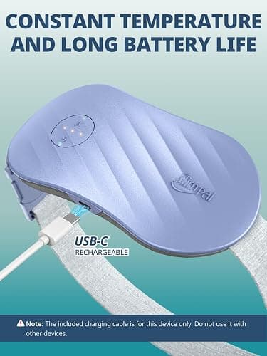 Slimpal Portable Heating Pad for Cramps, AI Heat Safe Chip, Rechargeable Electric Heat Belt for Period Pain Relief, Menstrual Heated Pad Gifts for Women Girl Her, Purple thumbnail 6