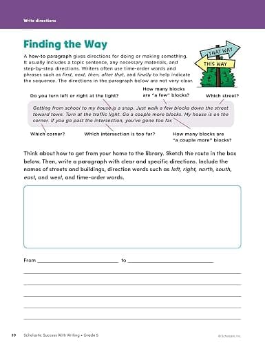 Scholastic Success with Writing Grade 5 Workbook thumbnail 9
