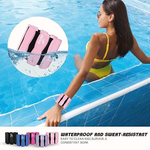 Wrist Ankle Weights for Women Men Kids, Leg Arm Wrist Weights Bangles 1lb*2 1.5lb*2 2lb*2Wearable Weights Pilates Weighted Bracelet for Strength Training Walking Swimming Exercises Yoga Physical Therapy thumbnail 6