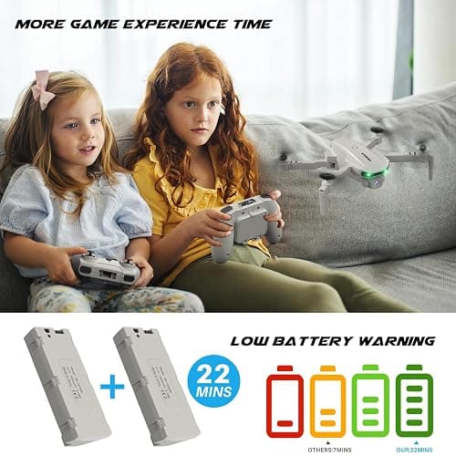 SIMREX Drone With Camera 1080P for Kids And Adults, RC Quadcopter Drone with Altitude Hold, Mini Drone With One Key Start, Waypoint Fly, Headless Mode, 3D Flip, 3 Speeds, Remote Control Drone for Beginners thumbnail 7