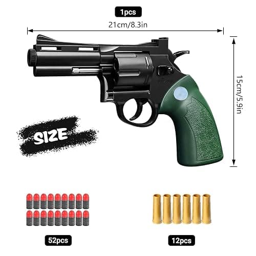 Pistolet Jouet avec balles Souples,Pistolet à Balle Molle,Mousse Jouet Blaster,Blaster en Mousse Souple,l'entraînement en Sécurité ou au Jeu,pour 14 + thumbnail 3