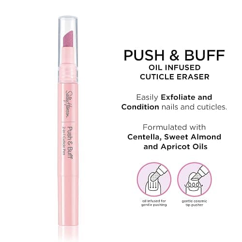 Sally Hansen Push & Buff 2-in-1 Cuticle Care Treatment Pen | Exfoliates, Polishes and Smooths Cuticles | Textured Tip for Instant Results | Easy, Mess-Free Nail Care on the Go thumbnail 3