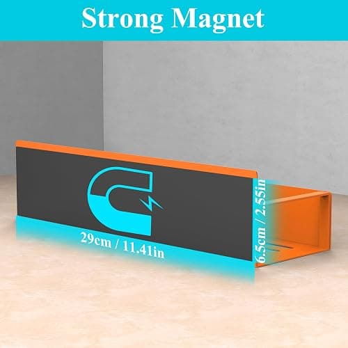HuggieGems 4 Pack Magnetic Spice Storage Rack Organizer for Refrigerator and Oven, Orange Fridge Organizers and Storage thumbnail 2