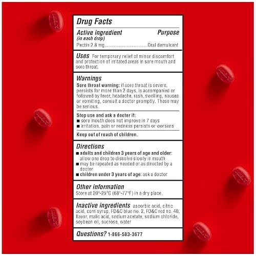 Luden's Sore Throat Relief Lozenges for Minor Everyday Irritation & Dry Mouth, Wild Cherry Flavored Drops, 90 Count thumbnail 3
