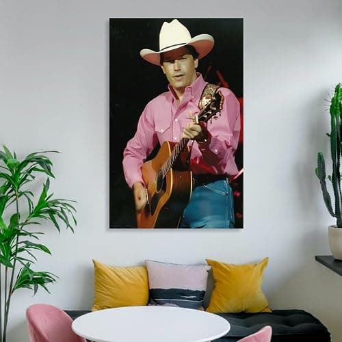 XIANEOU American Country Musician George Strait Poster Famous Singer Artist Poster Canvas Wall Art Poster For Room Aesthetic And Decor (7) Pictures For Living Room Bedroom Decor08x12inch(20x30cm) thumbnail 6