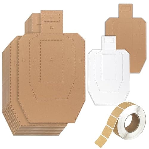 20/25/40/60/100 Pcs Shooting Targets, 30 * 18 inch Thick Cardboard and 1000PCS Target Pasters, Tactical Range Shooting Targets for the Range, Cardboard for Practice - Image 1