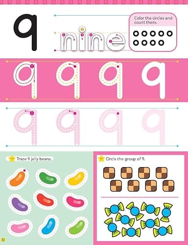 Play Smart Wipe-Clean Workbook: Ages 2-4: Tracing, Letters, Numbers, Shapes thumbnail 9