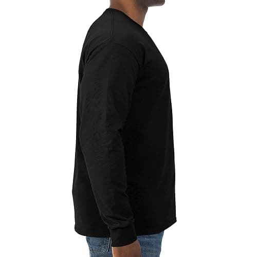 Jerzees Mens Dri-Power Cotton Blend Long Sleeve Tees, Moisture Wicking, Odor Protection, UPF 30+, Sizes S-3x thumbnail 3