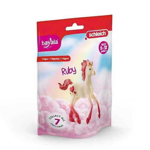 Schleich bayala, Limited Edition Collectible Unicorn Toys for Girls and Boys, Gemstone Unicorn Figurines, Ruby thumbnail 5