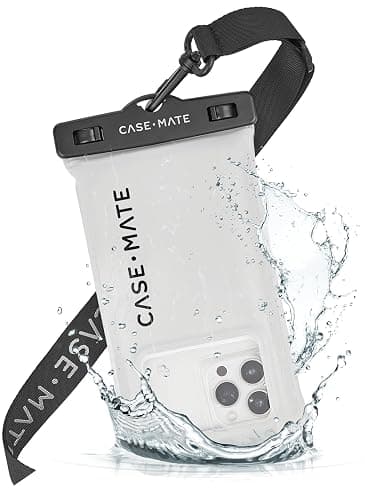 Case-Mate Soap Bubble IP68 Waterproof Phone Pouch - Floating Waterproof Phone Case w/Crossbody Lanyard - Cruise Ship Travel Essentials - Compatible w/All Devices - Touchscreen Friendly - Iridescent - Iridescent thumbnail 2