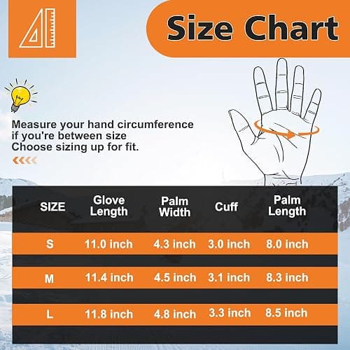 Gilotop Women Ski Gloves Winter Waterproof Touchscreen Hand Warming Sports Gloves thumbnail 6
