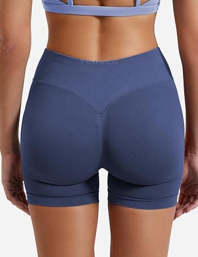 YEOREO SoftHue Women Workout Gym Impact Shorts Hidden Scrunch Butt Lifting 2.5"/3.6"/4.5"/6" Seamless Shorts thumbnail 2