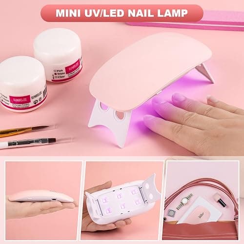 Professional Acrylic Nail Kit with UV Light, Gel Polish, Drill, Art Tips & Decoration - DIY Nail Art Tool & Supplies thumbnail 4