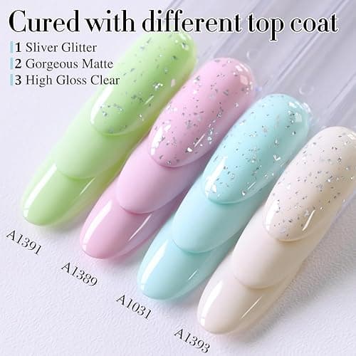 Double Rhythm 15ML Gel Nail Polish Pure Sheer Same Color Same Bottle Soak Off Gel Polish Art Manicure Salon DIY at Home for Women (Beige Pink-A1393) thumbnail 5