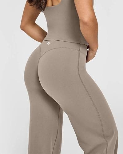 OQQ Yoga Pants Women High Waist Stretch Casual Soft Straight Leg Bottoms thumbnail 4