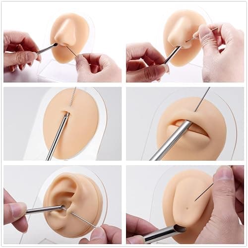 CHUANCI 361L Surgical Steel Piercing Receiver Piercing Needle Receiving Tube Body Jewelry Holding Tattoo Supplies Microblading Tools thumbnail 3