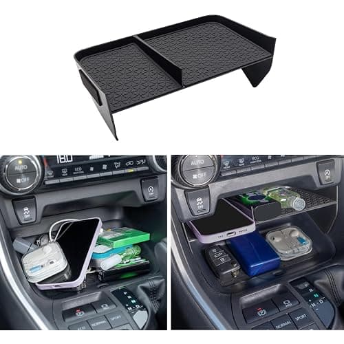 JDMCAR Center Console Organizer Compatible with Toyota RAV4 2019-2025 and 2021-2025 RAV-4 Prime, ABS Material Insert Tray Gear Shift Secondary Storage Box - Image 1