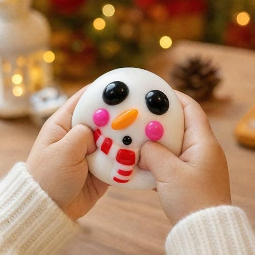 Smushers Squishy Stress Relief Christmas Squeeze Ball Party Favor Gifts | Soft Slow Rising Stress Relief Sensory for Adults, Fidget Toys for Anxiety Relief, ADHD & Autism, Cute Office Desk Decor thumbnail 7