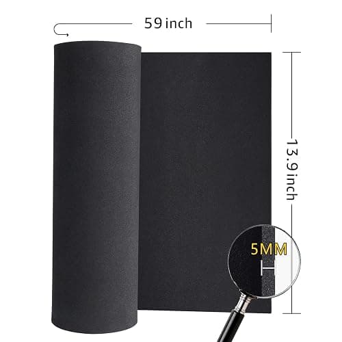 3-Pack 5mm Thick Black Eva Foam Cosplay Sheets roll, 13.9" x 59" Premium eva Craft Foam for Cosplay Costume by MEARCOOH thumbnail 3