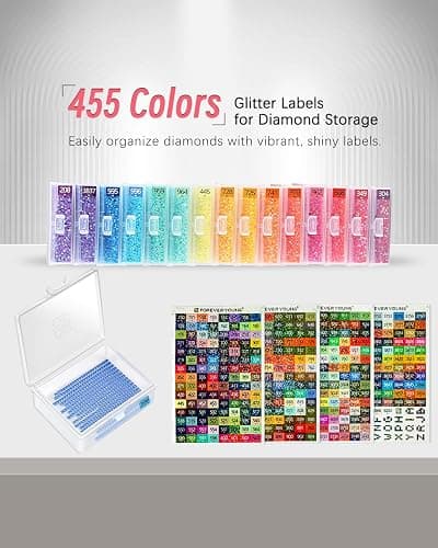 forever young 45pcs Diamond Painting Storage Containers Trays, Diamond Art Accessories Diamond Painting Trays with Lids, 2-in-1 Storage, Bead Storage & Line-Up, Box Package thumbnail 6