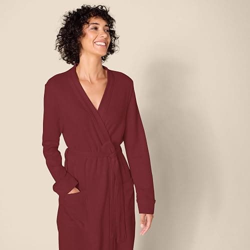 Amazon Essentials Women's Lightweight Waffle Full-Length Robe (Available in Plus Size) thumbnail 4