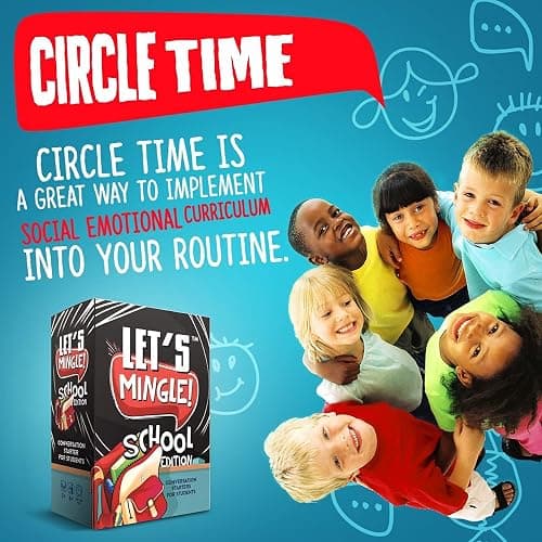 FUN TRIBE CREW Let's Mingle Conversation Starters School Edition | Classroom Learning | Distance Learning Game | Games for Kids Ages 6+ | Great as Autism Learning Materials | Speech Therapy Materials thumbnail 2