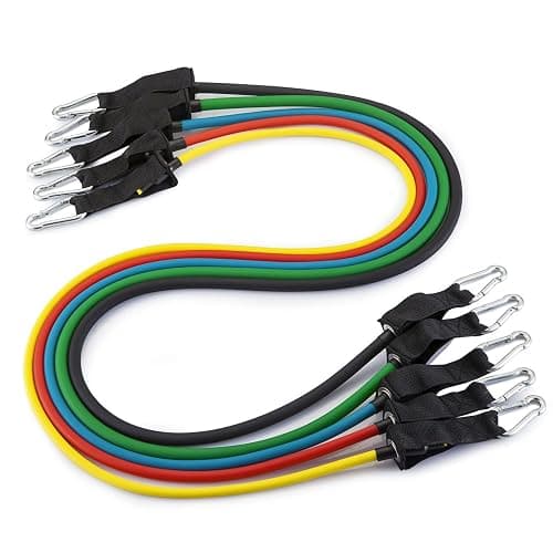 Fit Simplify Resistance Tube Bands 12 Piece Set with Instruction Booklet thumbnail 3