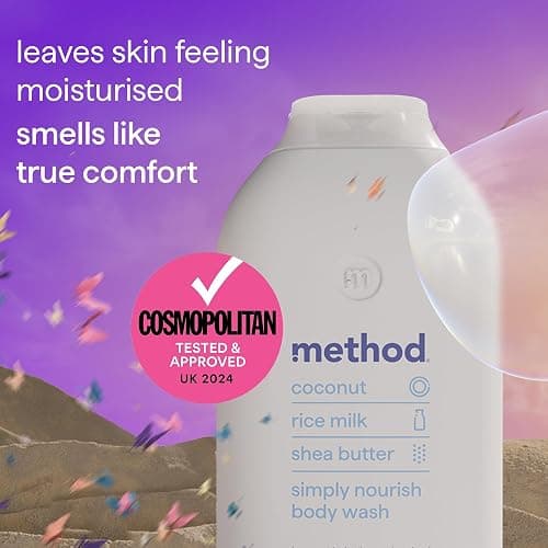 Method Body Wash, Simply Nourish, Shower Gel, Coconut, Rice Milk And Shea Butter Scent, Pack of 1, 532ml thumbnail 3