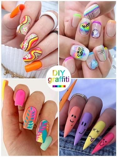 12 Color 3D Nail Art Pens Set, Kalolary Nail Pens Nail Point Graffiti Dotting Pen Drawing Painting Liner Brush for DIY Nail Art Beauty Adorn Manicure Tools thumbnail 4