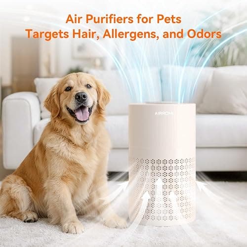 AIRROMI Air Purifier for Bedroom with A2001 Creamy Beige thumbnail 7
