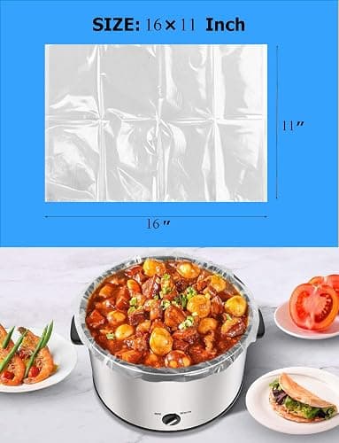 Slow Cooker Liners Small Size Pot Liners Disposable Cooking Bags Fit 1QT to 3QT Suitable for Slow Cooker and Oval & Round Pot (32) thumbnail 3