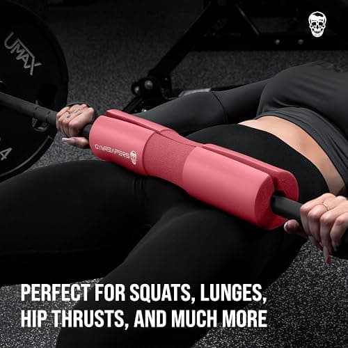 Gymreapers Barbell Squat Pad - Protective Bridge Pad for Hip Thrust, Squats, Lunges - Hip Support, Neck Protection for Bar - Pink thumbnail 3