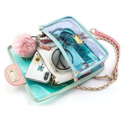 OCT17 Women Mini Transparent Plastic Crossbody Durable Summer Shoulder Bag Purse thumbnail 5