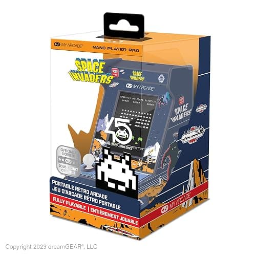 My Arcade Space Invaders Nano Player: Arcade Classics 4.8" Portable Games | Retro Gaming, 2.4" Screen thumbnail 7