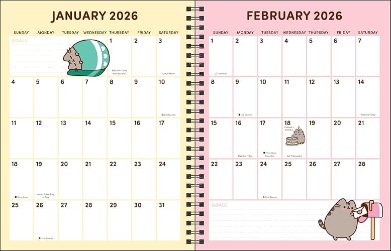 Pusheen 16-Month 2025-2026 Weekly/Monthly Planner Calendar: You Look Great thumbnail 4
