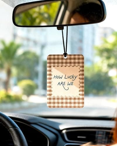 Car Air Fresheners for Women, 5 Pack Western Cowgirl Hanging Car Freshener, Cute Car Accessories with Cow Print Bow, Cowboy Boots & Lucky Horseshoe, Rear View Mirror Ornament thumbnail 2