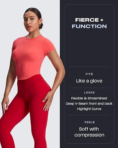 Aoxjox High Waisted Workout Metamorph Breeze Leggings for Women Tummy Control Buttery Soft Yoga Pants 24"/26"/28" thumbnail 5