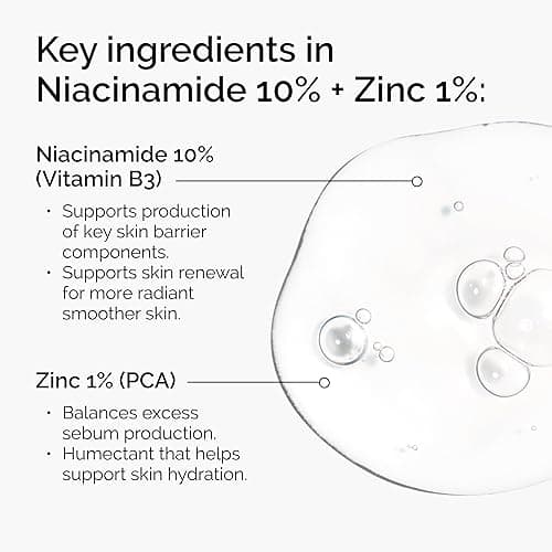 The Ordinary Niacinamide 10% + Zinc 1%, Smoothing Serum for Blemish-Prone Skin thumbnail 4