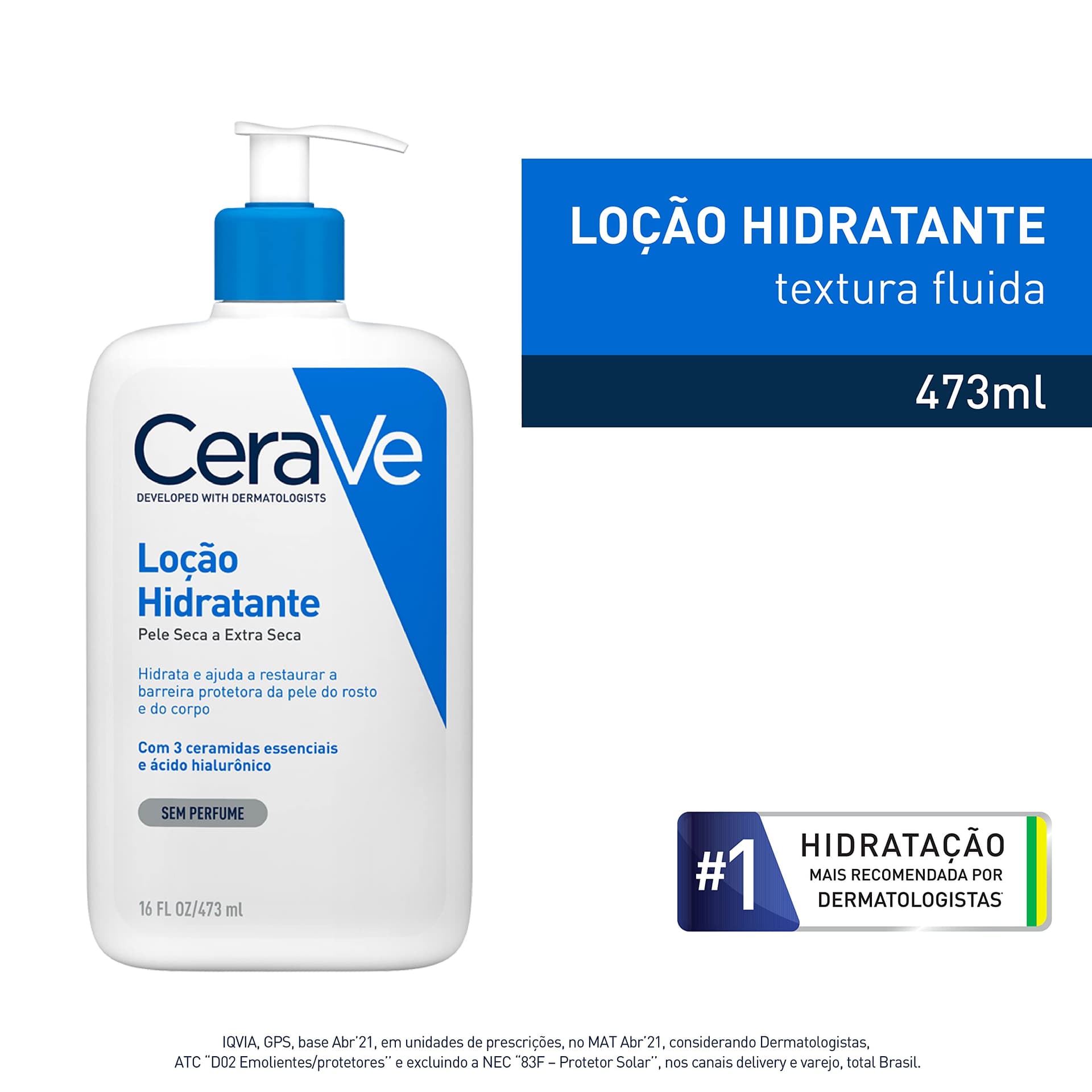 CeraVe, Loção Hidratante Corporal, com textura Fluida e Ácido Hialurônico thumbnail 3