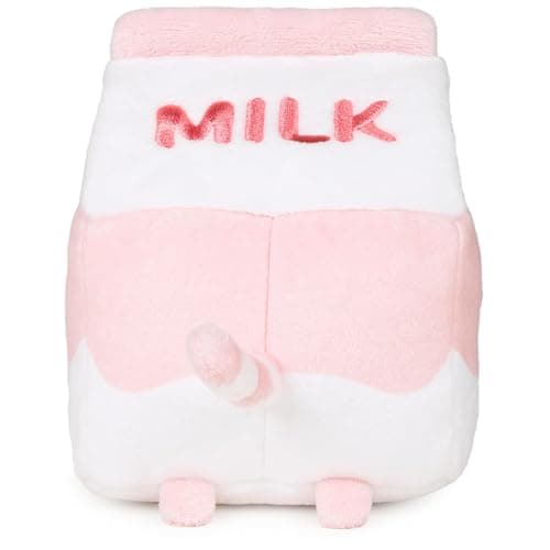 GUND Pusheen Strawberry Milk Plush Cat Stuffed Animal for Ages 8 and Up, Pink/White, 6” thumbnail 6